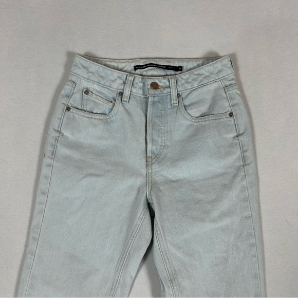 Volcom Brand Jeans Skinny Fit Button Fly Women’s 24 High Rise Light Wash Denim - Picture 2 of 13